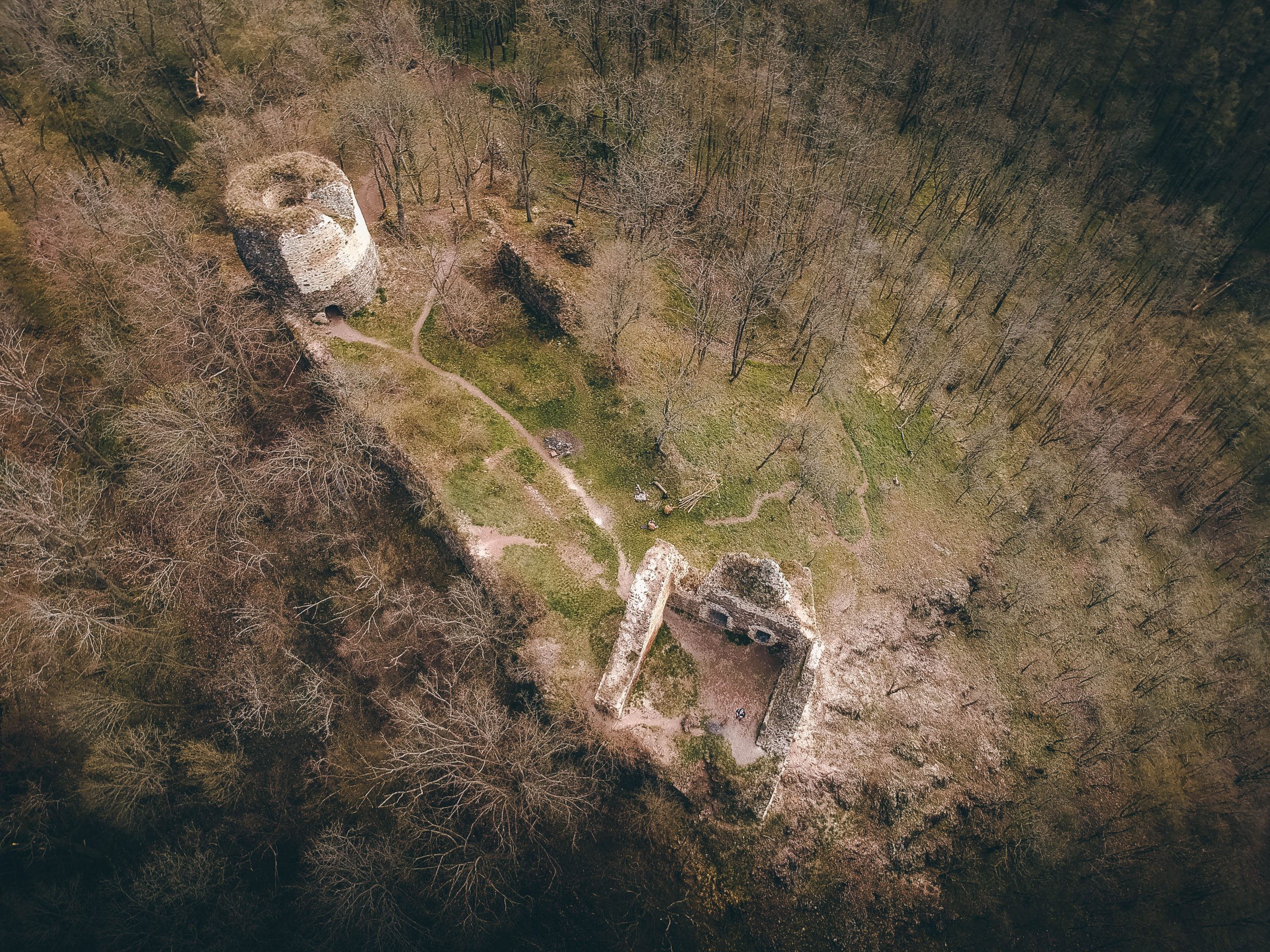 Ruinen der Burg Angerbach (Týřov)